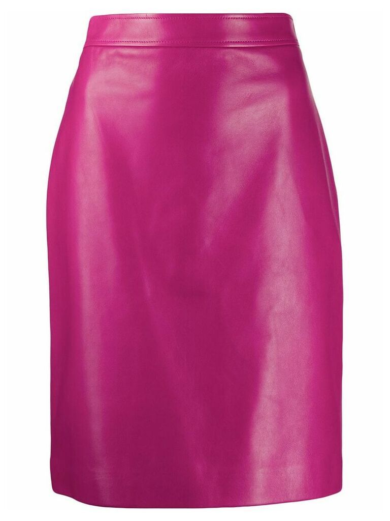 Gucci leather pencil skirt - PINK