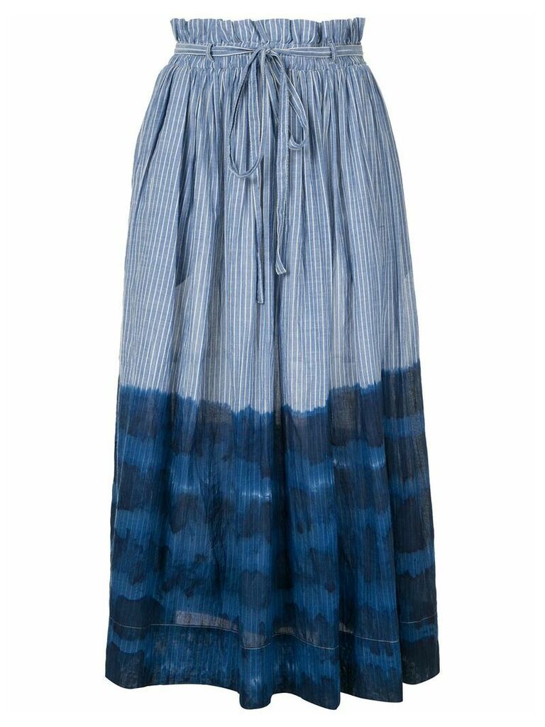 Karen Walker striped dye print skirt - Blue