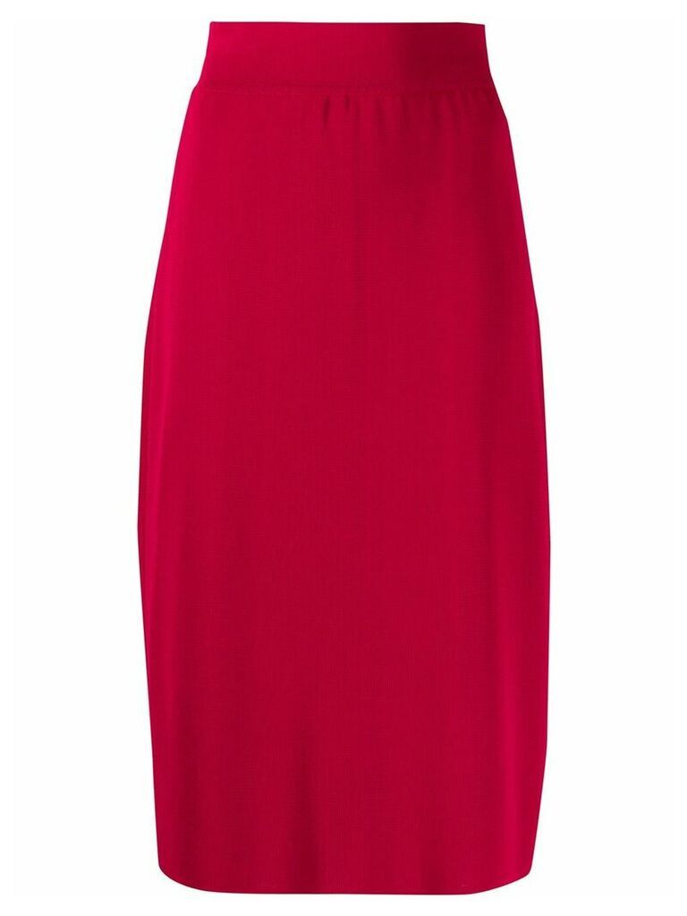 Céline Pre-Owned 1990s pre-owned straight skirt - Red