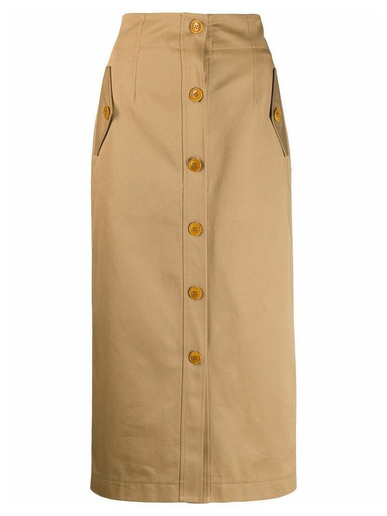 Givenchy button-up skirt - Neutrals
