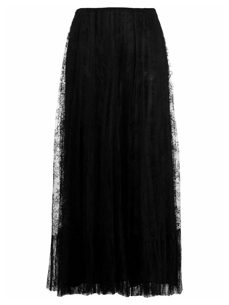 Valentino lace midi skirt - Black