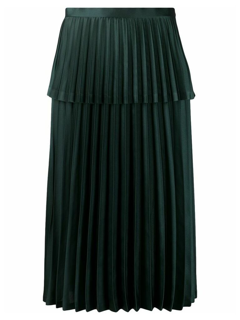 Comme Des Garçons Noir Kei Ninomiya layered pleated satin skirt -