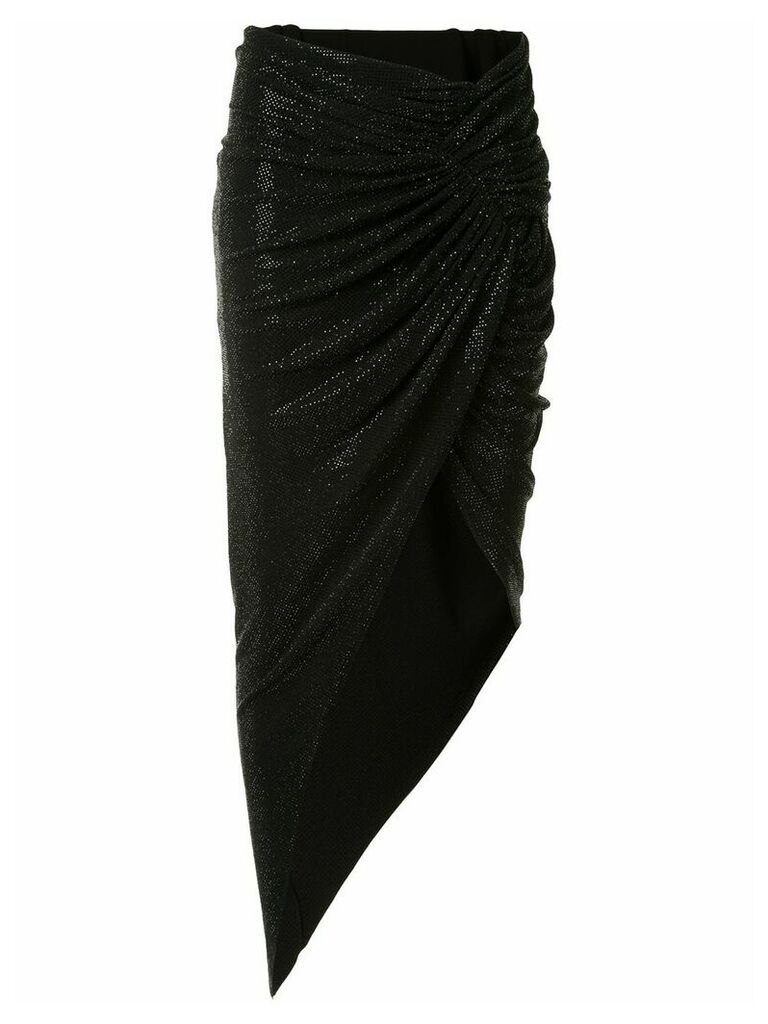 Alexandre Vauthier ruched asymmetric skirt - Black