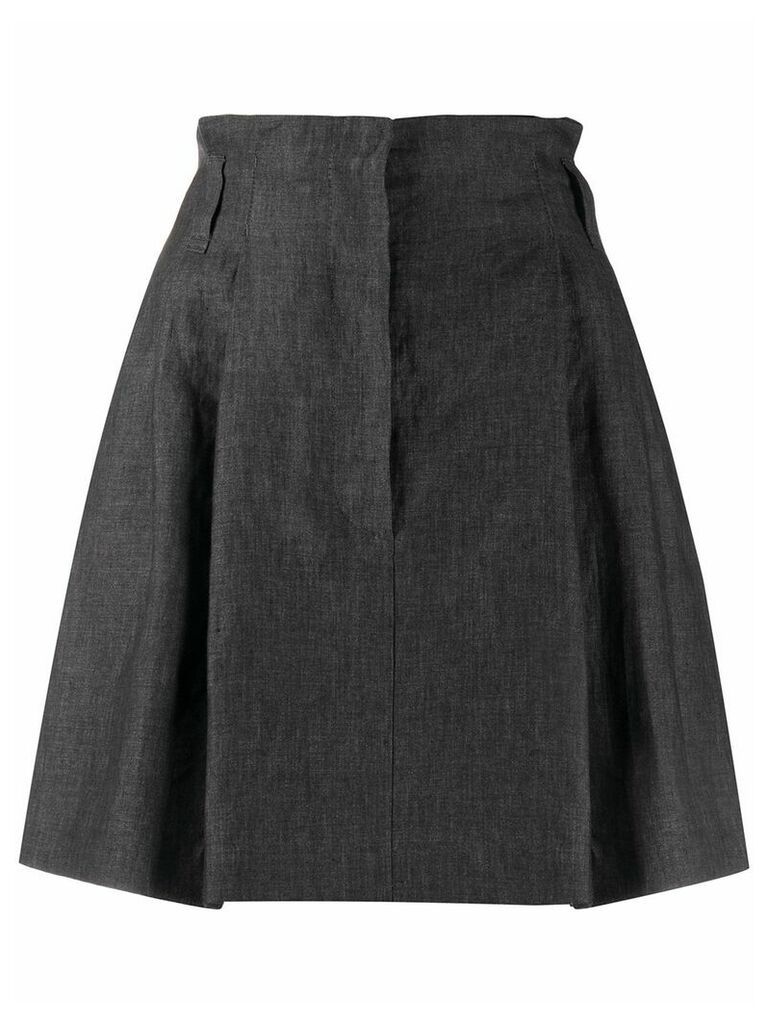 Brunello Cucinelli linen A-line shape skirt - Grey