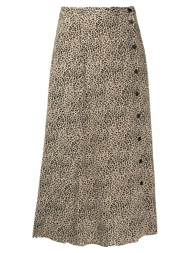 Zadig & Voltaire June leopard-print skirt - NEUTRALS