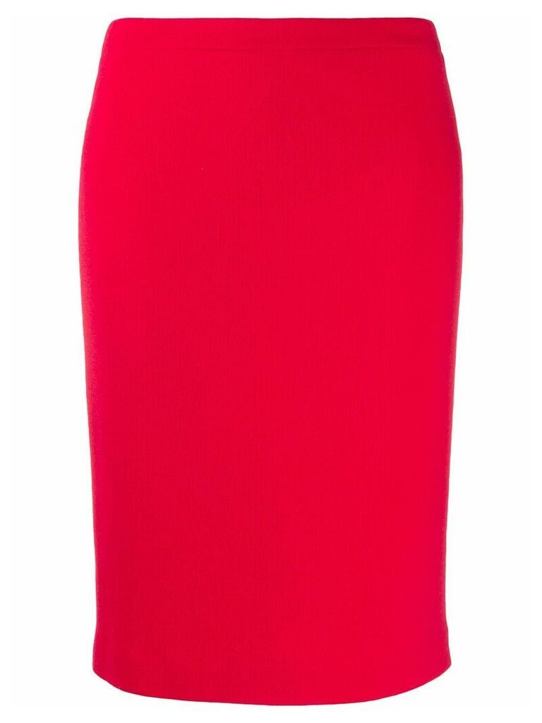 Emporio Armani high-waist pencil skirt - Red