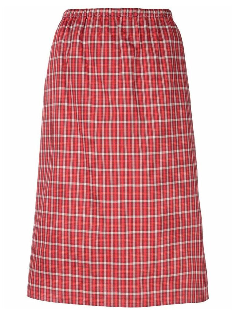 Ports 1961 checked pencil skirt - Red
