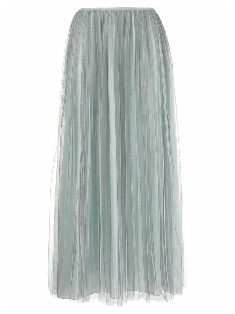 Emporio Armani pleated tulle skirt - Grey