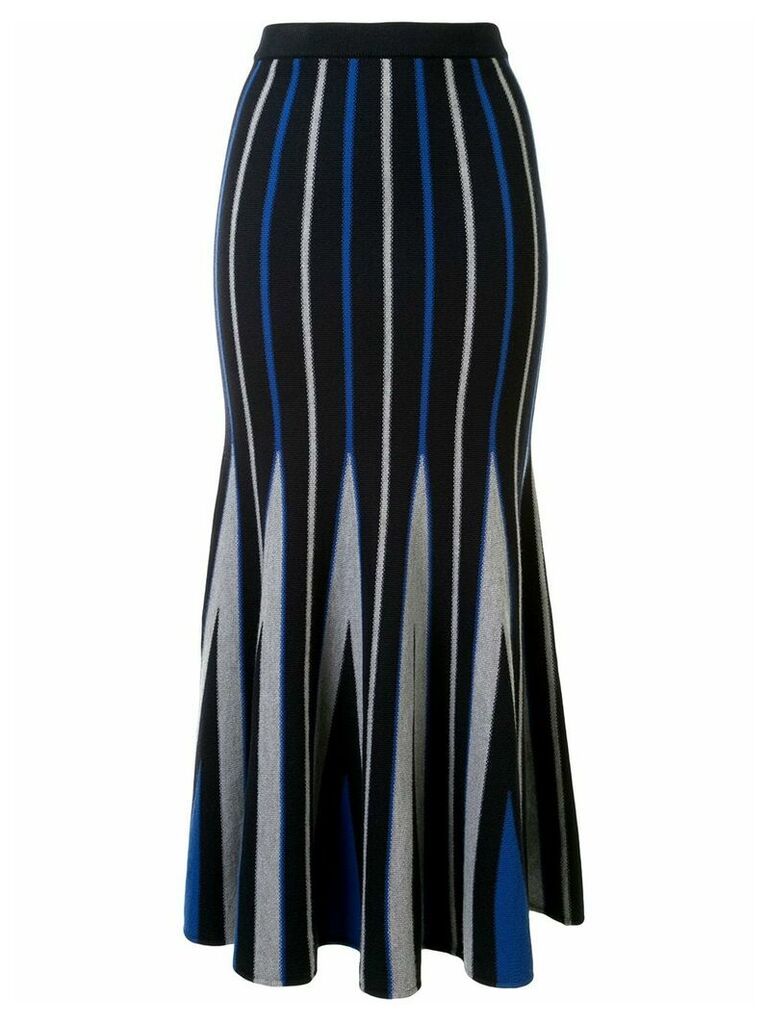Gabriela Hearst Aegina striped knit skirt - Blue
