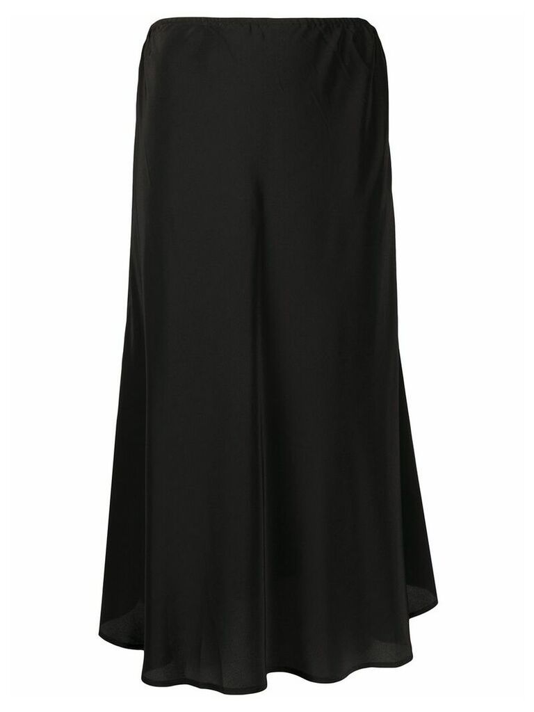 Max & Moi mid-length slip skirt - Black