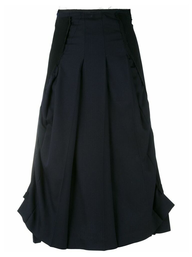 Comme Des Garçons Pre-Owned layered asymmetric skirt - Black