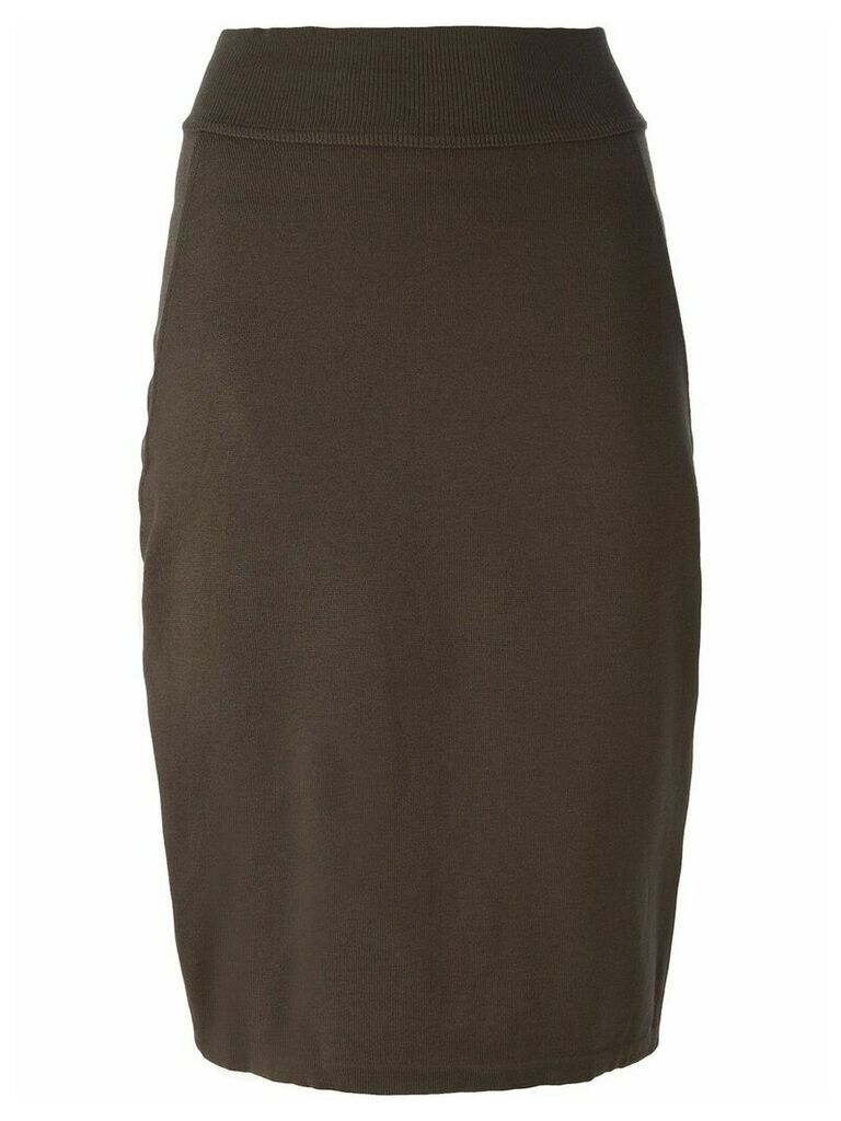 Alaïa Pre-Owned pencil skirt - Brown