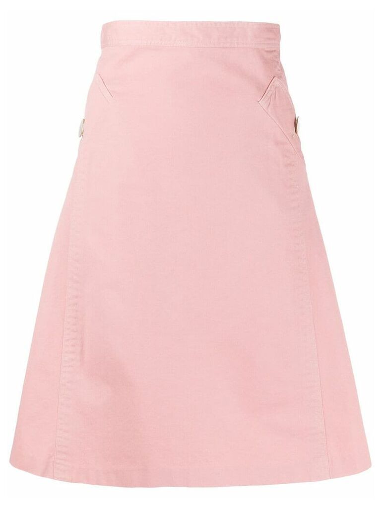 Gianfranco Ferré Pre-Owned 1990s bias A-line skirt - PINK