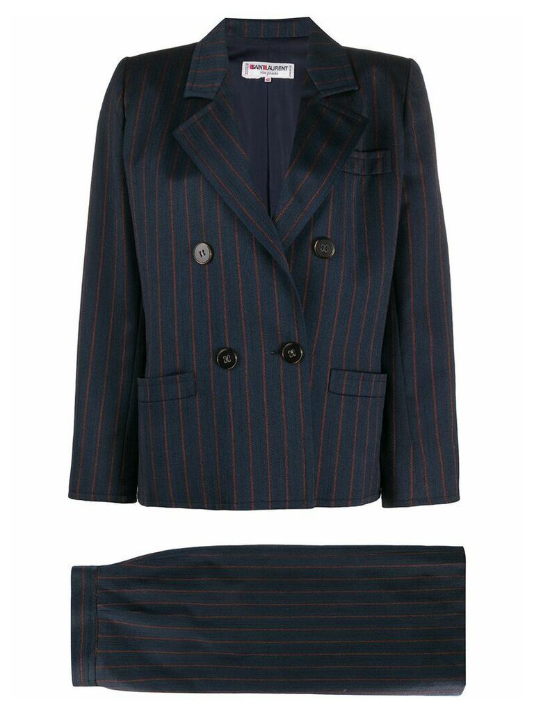 Yves Saint Laurent Pre-Owned 1980s skirt suit - Blue