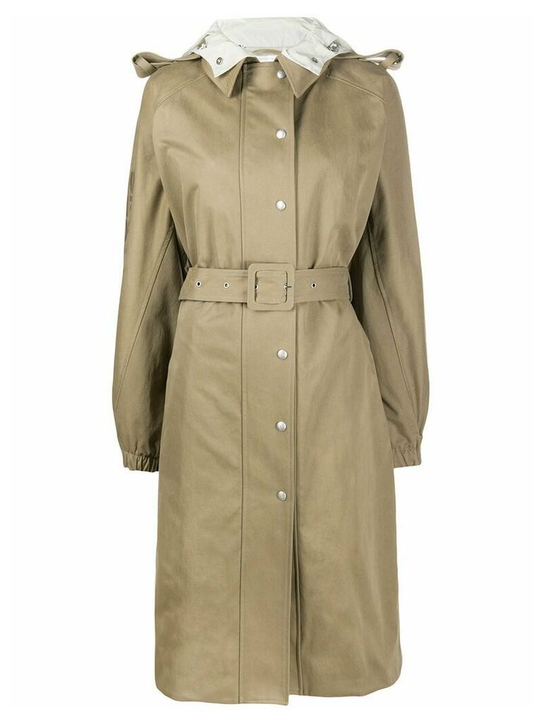 Courrèges belted trench coat - NEUTRALS