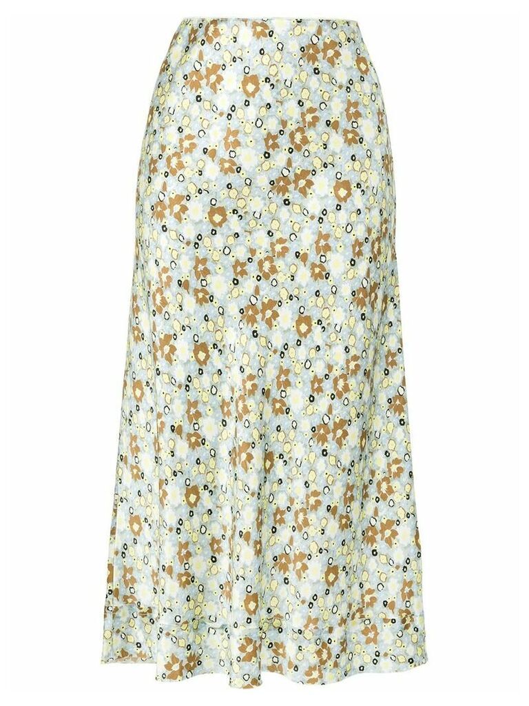 Lee Mathews Bella floral-print silk skirt - Multicolour