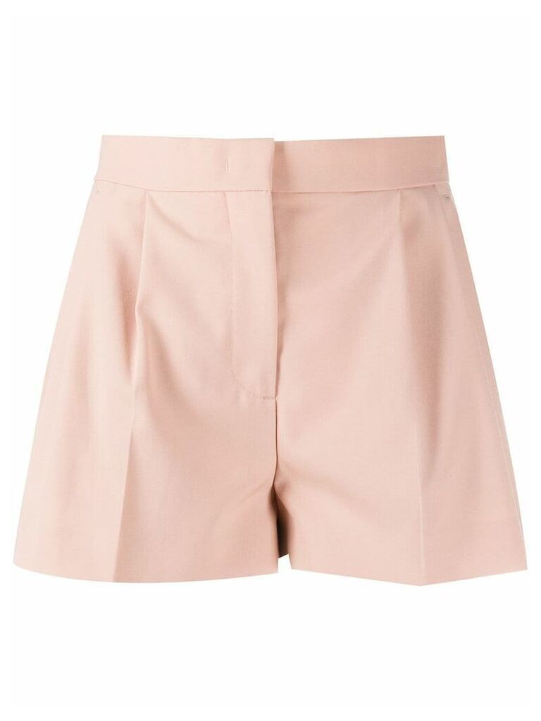 MSGM high-waist draped detailed shorts - PINK