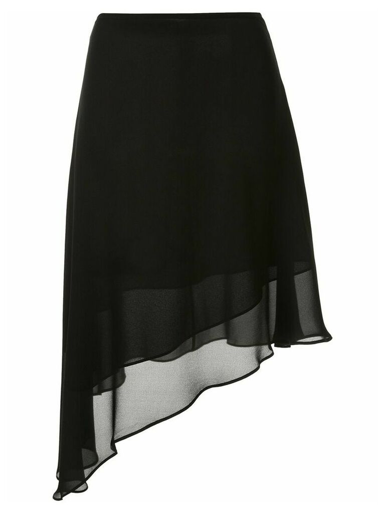 CK Calvin Klein Georgette layered skirt - Black