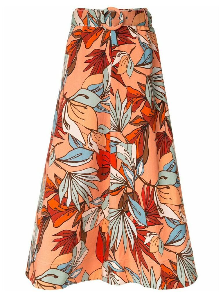 Nicholas A-line floral skirt - Multicolour