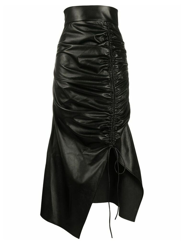 Matériel ruched detail skirt - Black
