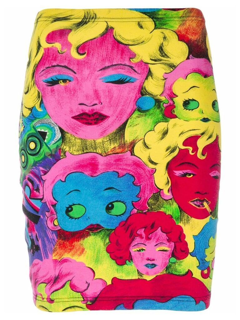 Versace Pre-Owned Betty Boop print skirt - Multicolour