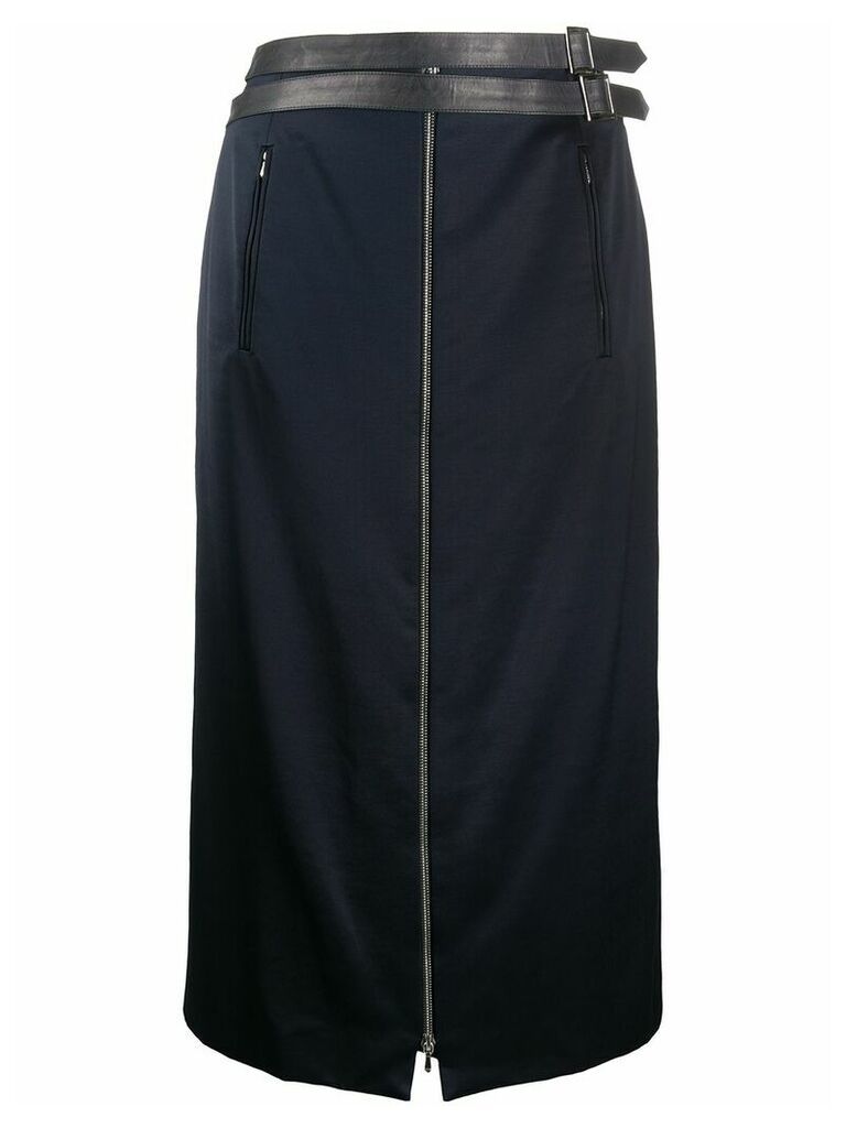 Christian Dior 2000 zipped skirt - Blue