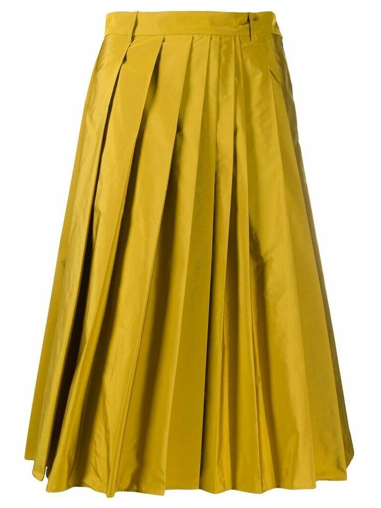 Aspesi high-waisted pleated skirt - Yellow