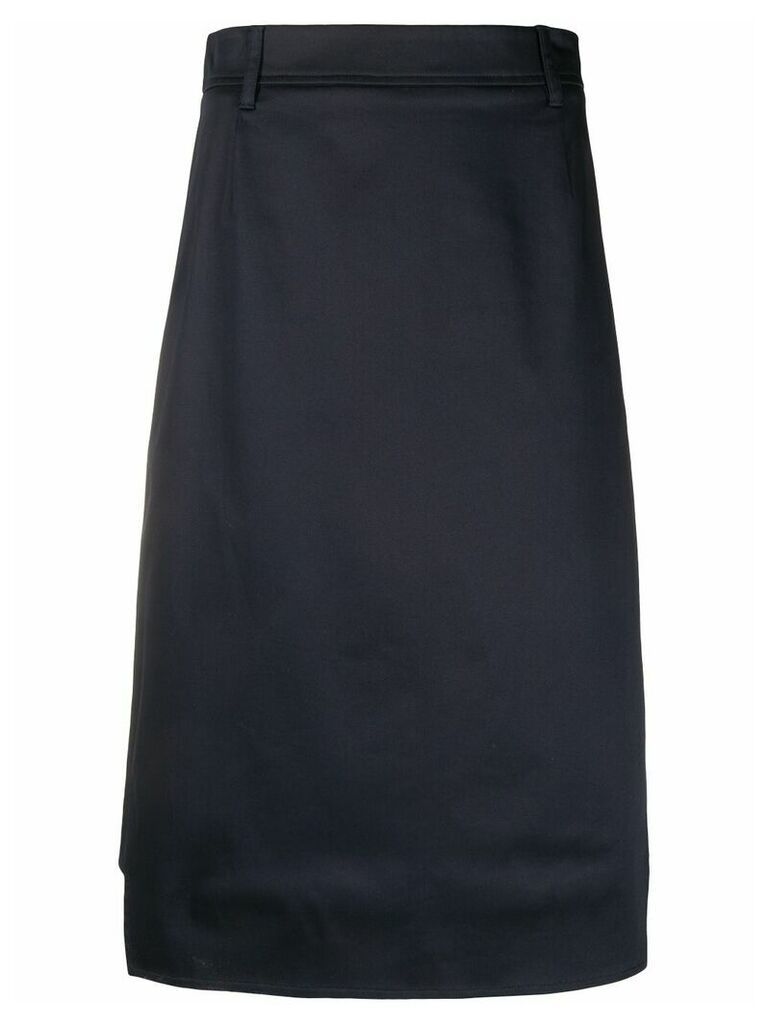 Prada stretch sateen skirt - Blue