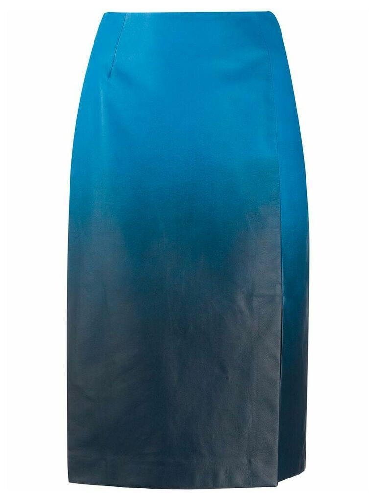 Dorothee Schumacher gradient-effect pencil skirt - Blue