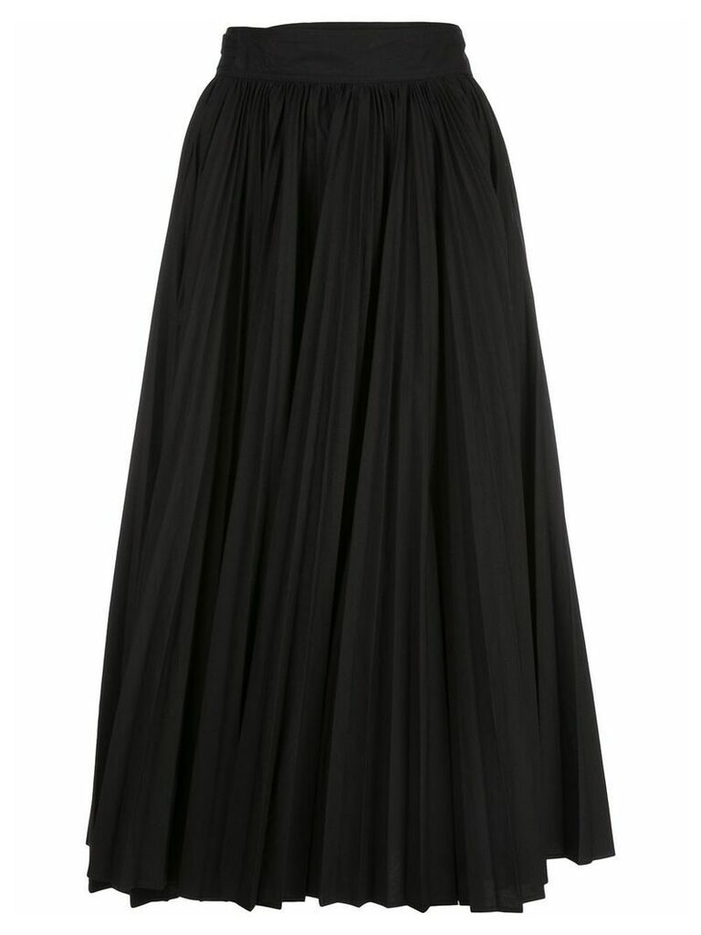 Proenza Schouler pleated poplin wrap skirt - Black