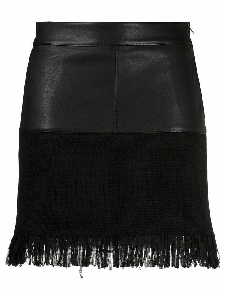 Pinko contrast panel skirt - Black