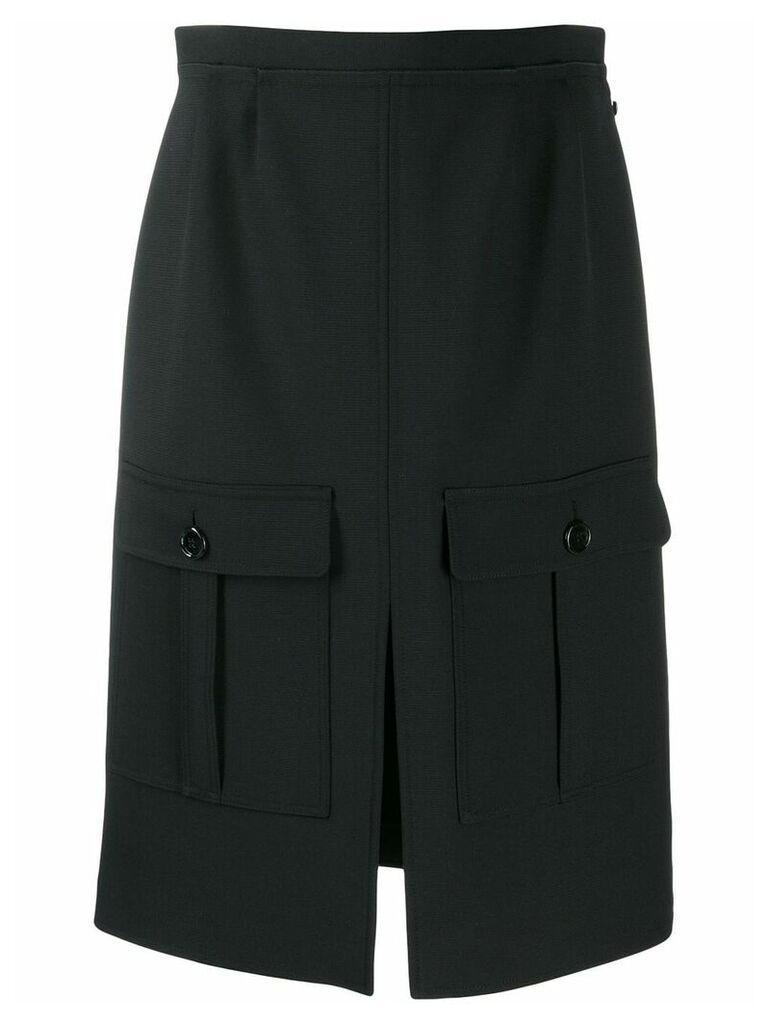 Chloé flap pocket skirt - Black