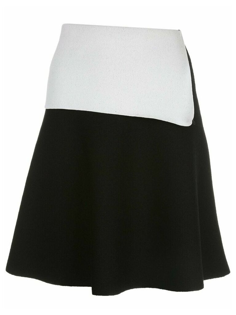 Proenza Schouler two-tone knit skirt - Black