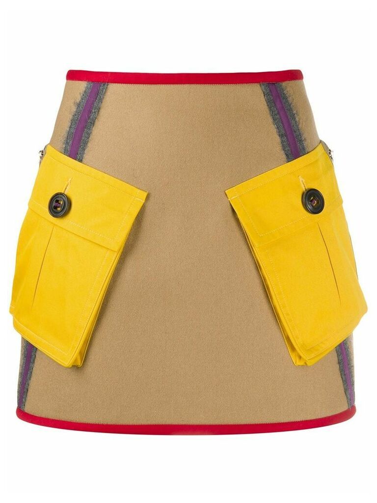 Dsquared2 pocket A-line skirt - Neutrals