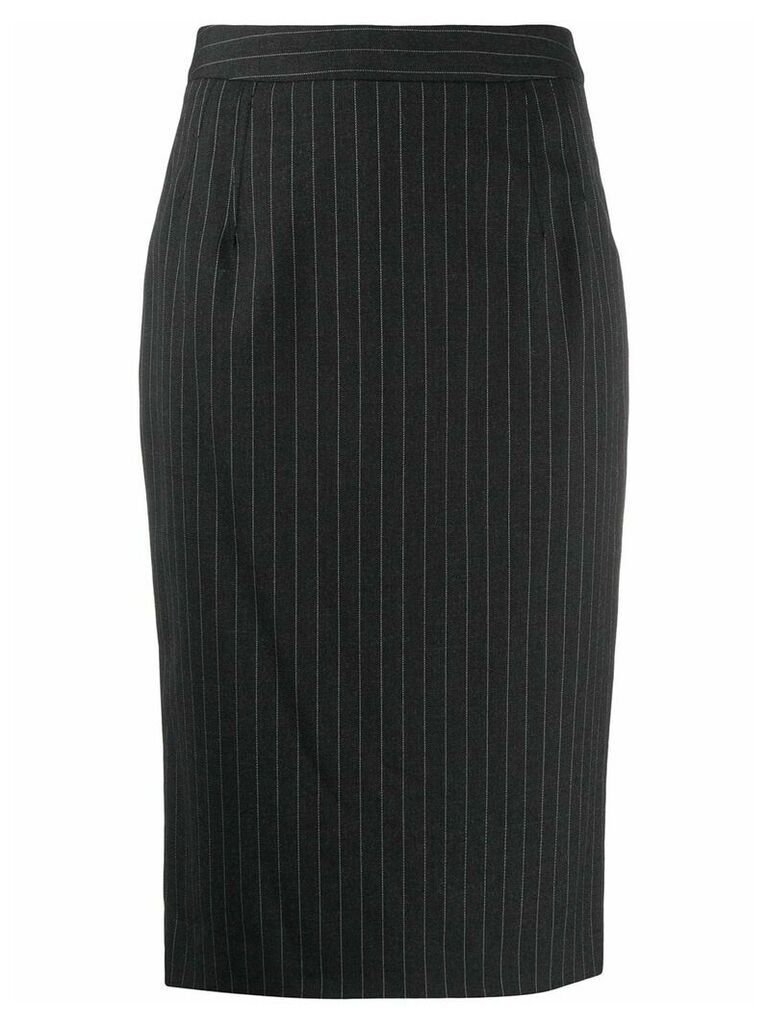 Dolce & Gabbana pinstriped pencil skirt - Black