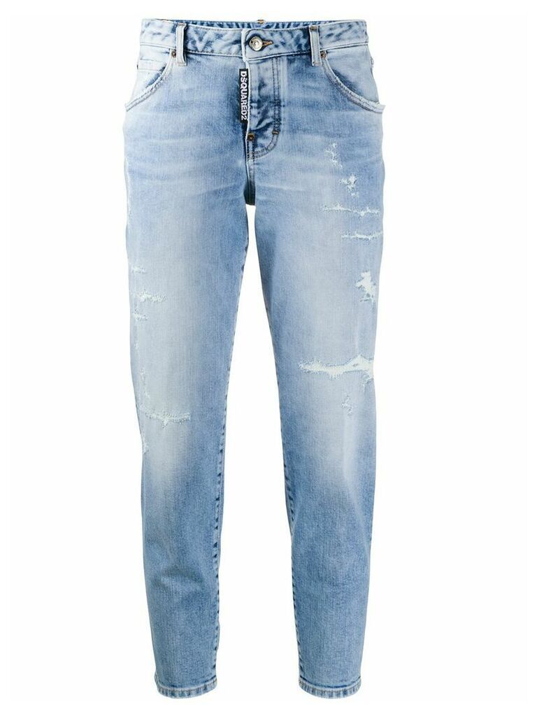 Dsquared2 cropped tapered jeans - Blue