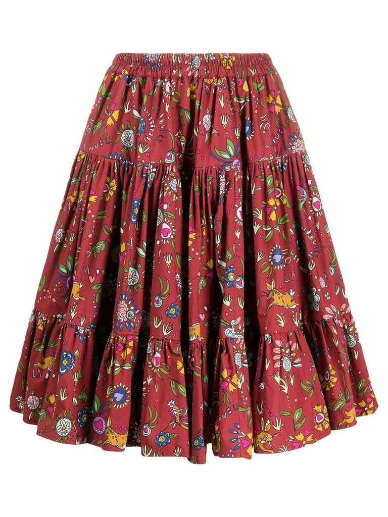 La Doublej Love short skirt - Red