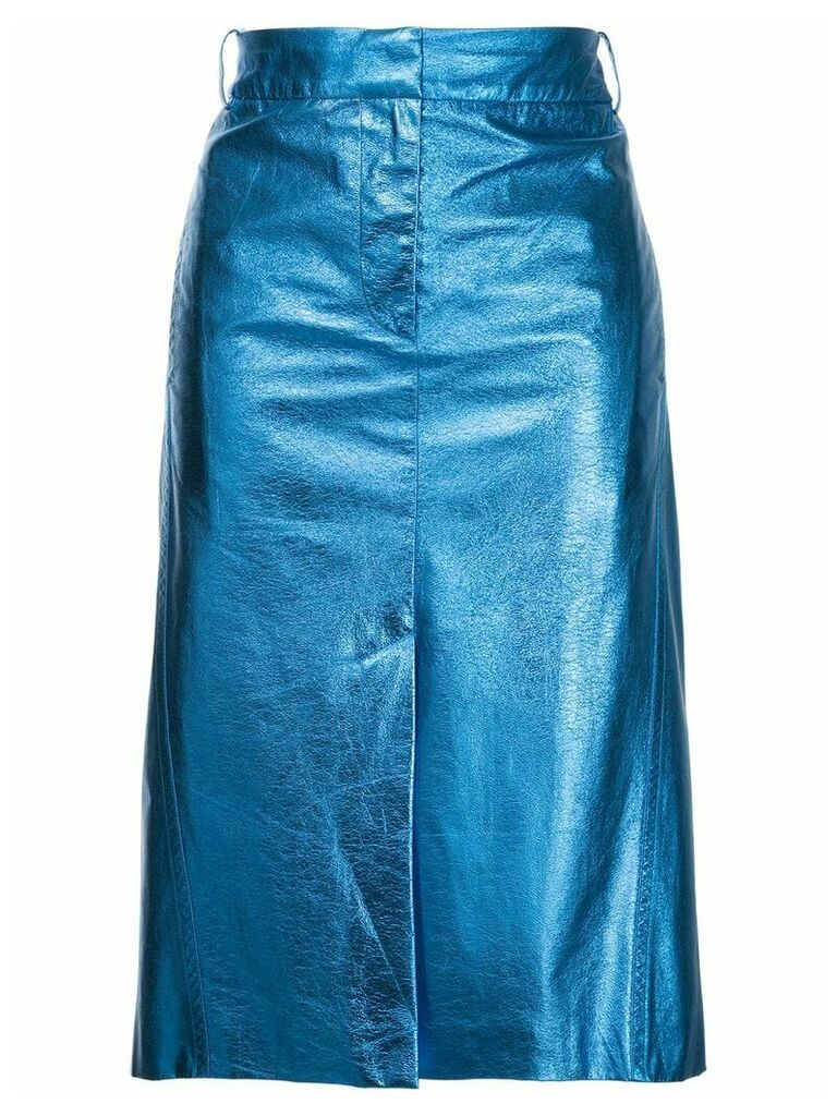 Tibi high-waisted midi skirt - Blue