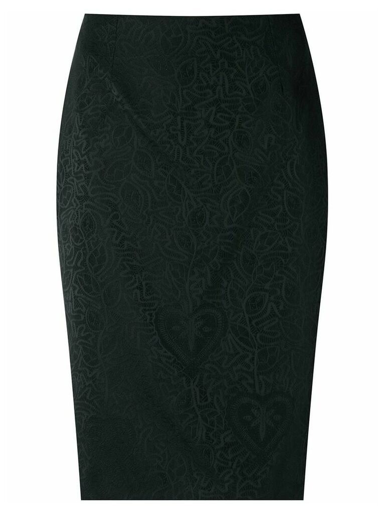 Martha Medeiros jacquard pencil skirt - Black