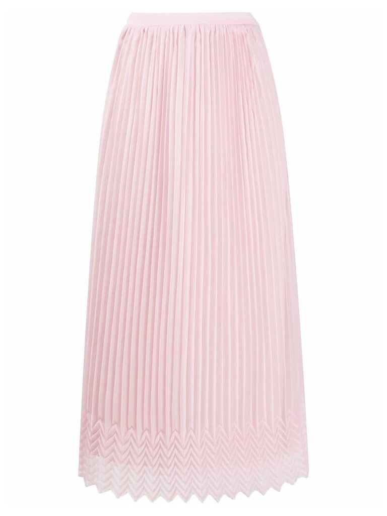 Marco De Vincenzo high waisted pleated skirt - PINK