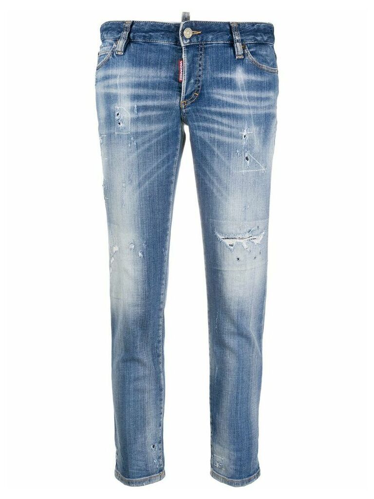 Dsquared2 distressed skinny jeans - Blue