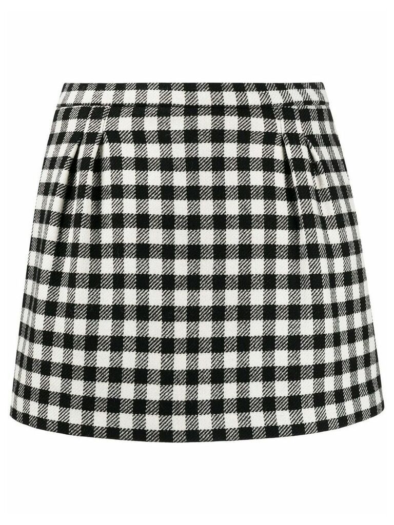 RedValentino gingham check short shorts - Black