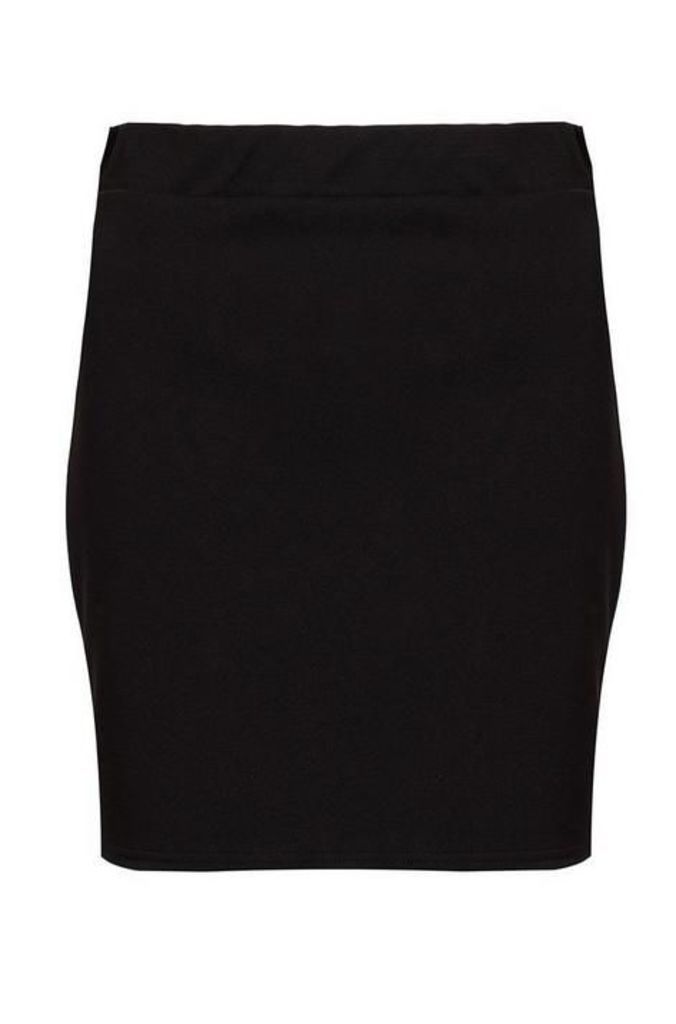 Quiz Black Stretch Waist Bodycon Skirt