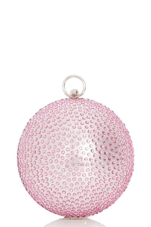 Pink Shimmer Jewel Sphere Bag