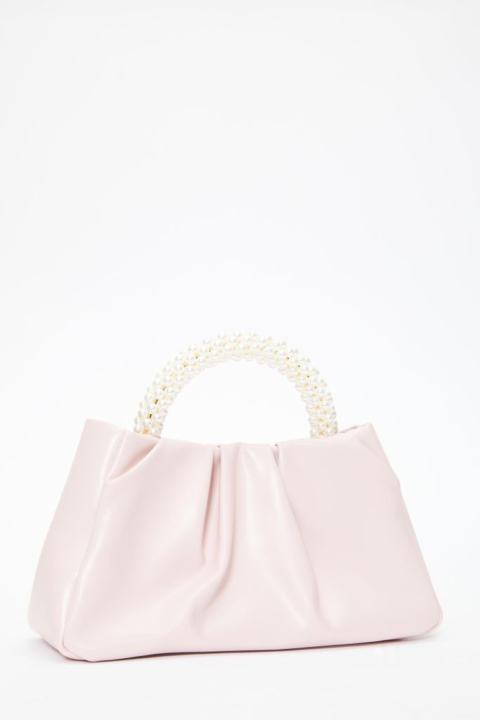 Pink Pearl Handle Bag