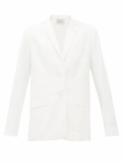 Matteau - Cotton-blend Blazer - Womens - White