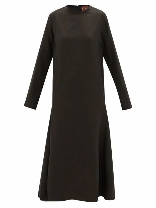 Albus Lumen - Tula Linen Dress - Womens - Black