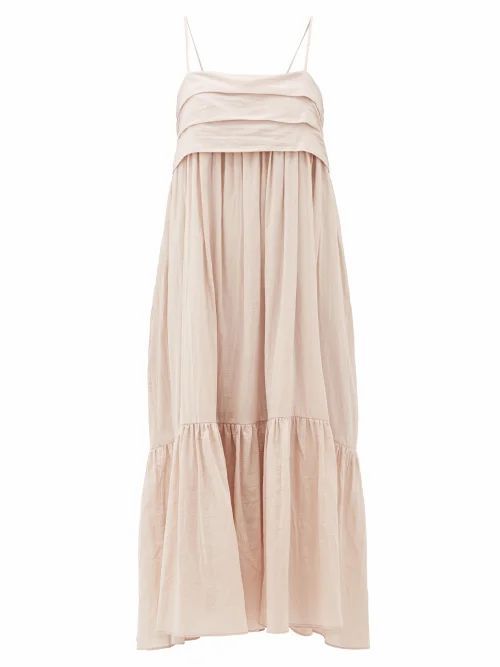 Loup Charmant - Iliana Bow-back Organic-cotton Dress - Womens - Pink
