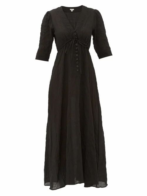 Belize - Manon Cotton-blend Dress - Womens - Black