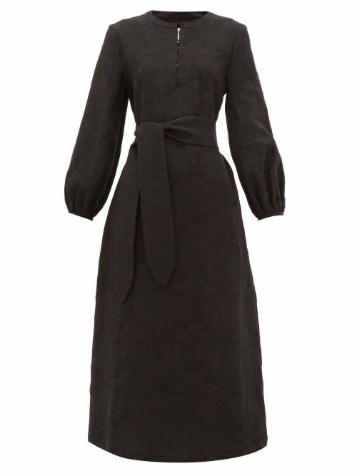 Mara Hoffman - June Cotton-blend Midi Dress - Womens - Black